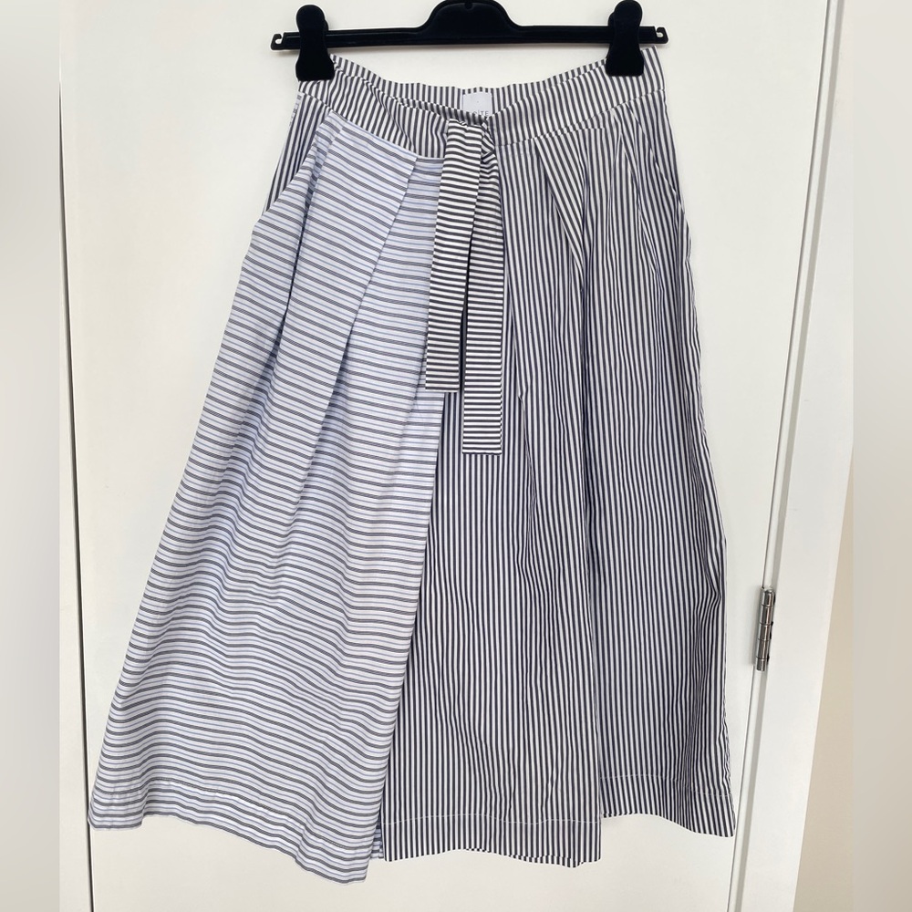 Cote cotton stripes printed Palazzo pants culottes